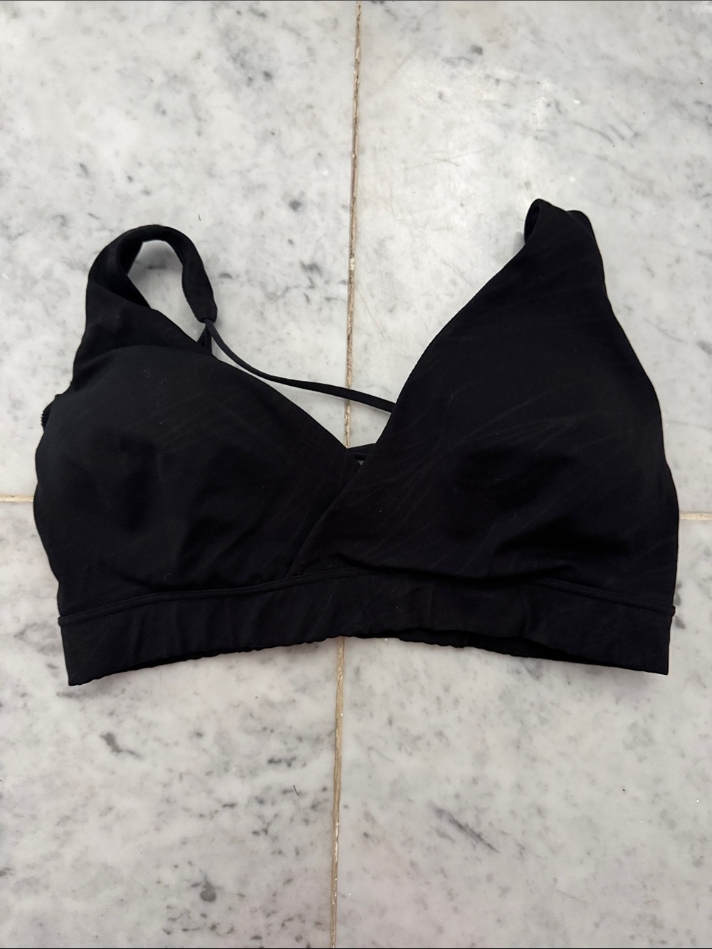 Strappy sports bra